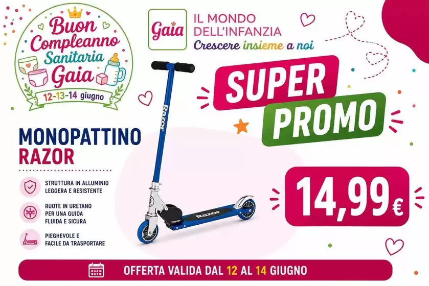 Volantino Sanitaria Gaia | Super promo | 2026-06-12T00:00:00.000Z - 2026-06-14T00:00:00.000Z