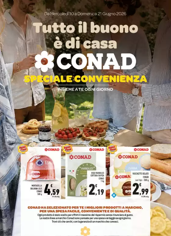 Volantino Conad Superstore | Tutto il buono è di casa | 2026-06-12T00:00:00.000Z - 2026-06-21T00:00:00.000Z