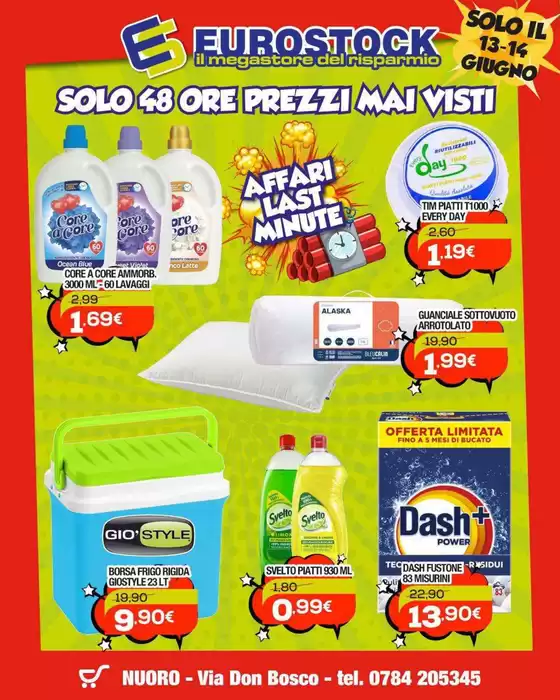 Volantino Eurostock | Solo 48 ore prezzi mai visti | 2026-06-13T00:00:00.000Z - 2026-06-14T00:00:00.000Z