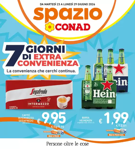 Volantino Spazio Conad a Pierantonio | 7 giorni di extra convenienza | 2026-06-23T00:00:00.000Z - 2026-06-29T00:00:00.000Z