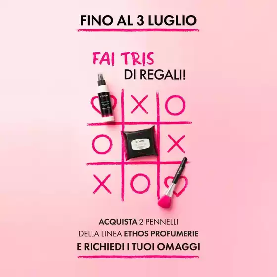 Volantino Ethos | Fai tris di regali! | 2026-06-12T00:00:00.000Z - 2026-07-03T00:00:00.000Z