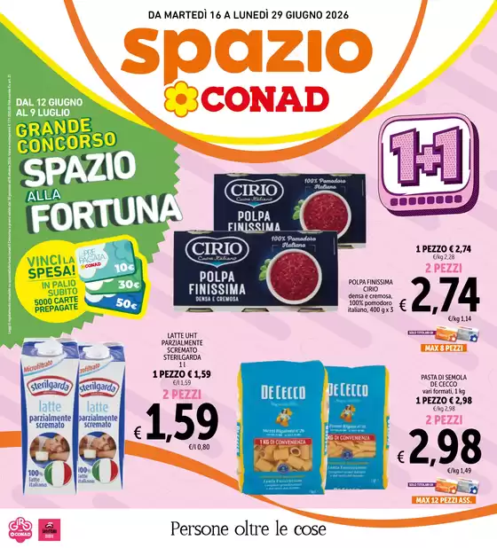 Volantino Spazio Conad a Mariglianella | 1+1 | 2026-06-16T00:00:00.000Z - 2026-06-29T00:00:00.000Z