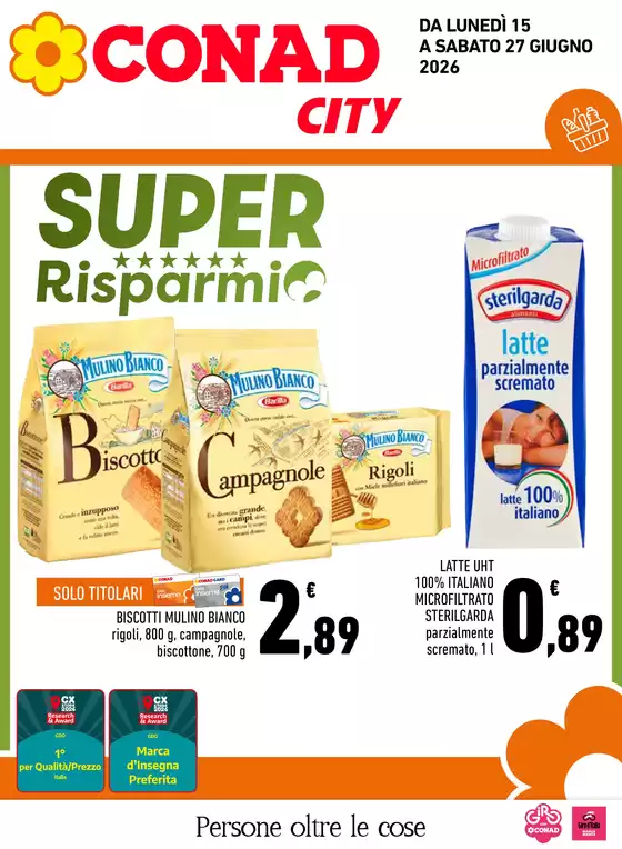 Volantino Conad City | SUPER RISPARMIO | 2026-06-15T00:00:00.000Z - 2026-06-27T00:00:00.000Z