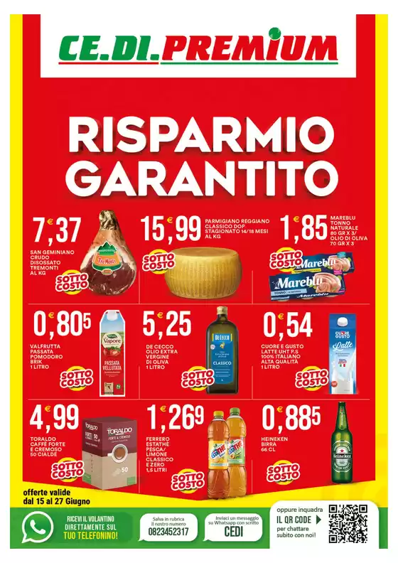 Volantino Premium Cash&Carry | Risparmio garantito | 2026-06-15T00:00:00.000Z - 2026-06-27T00:00:00.000Z
