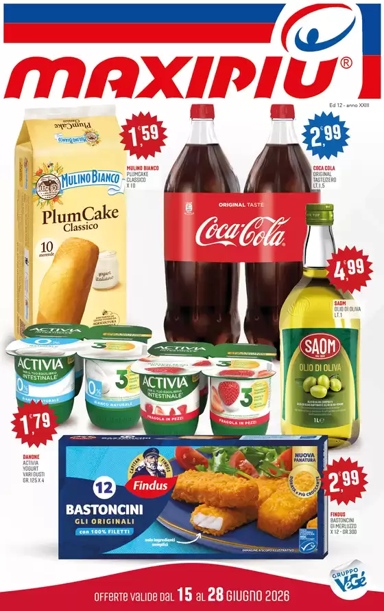 Volantino Maxipiù | Offerte valide dal 15 al 28 giugno 2026 | 2026-06-15T00:00:00.000Z - 2026-06-28T00:00:00.000Z