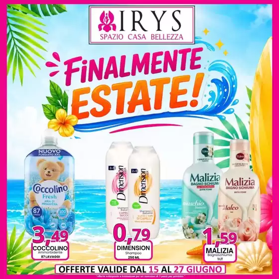 Volantino Irys | Offerte valide dal 15 al 27 giugno | 2026-06-15T00:00:00.000Z - 2026-06-27T00:00:00.000Z