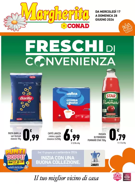 Volantino Margherita Conad a Castrofilippo | Freschi di Convenienza | 2026-06-17T00:00:00.000Z - 2026-06-28T00:00:00.000Z