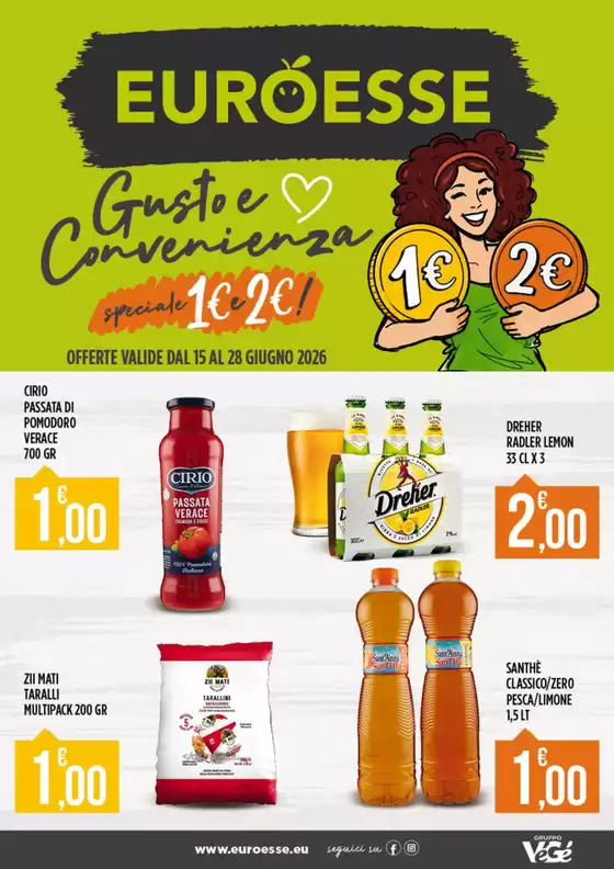 Volantino Euroesse | Gusto e convenienza | 2026-06-15T00:00:00.000Z - 2026-06-28T00:00:00.000Z