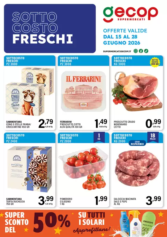 Volantino Gecop | Sottocosto freschi  | 2026-06-15T00:00:00.000Z - 2026-06-28T00:00:00.000Z