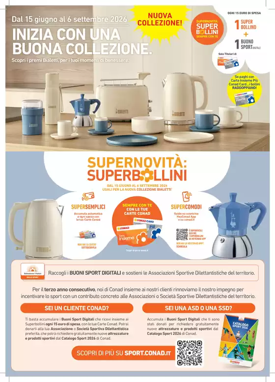 Volantino Conad | Velocizza la raccolta con questi prodotti! | 2026-06-15T00:00:00.000Z - 2026-09-06T00:00:00.000Z