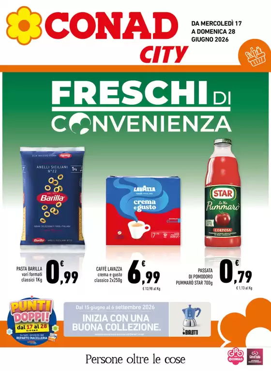 Volantino Conad City a Castrofilippo | Freschi di Convenienza | 2026-06-17T00:00:00.000Z - 2026-06-28T00:00:00.000Z