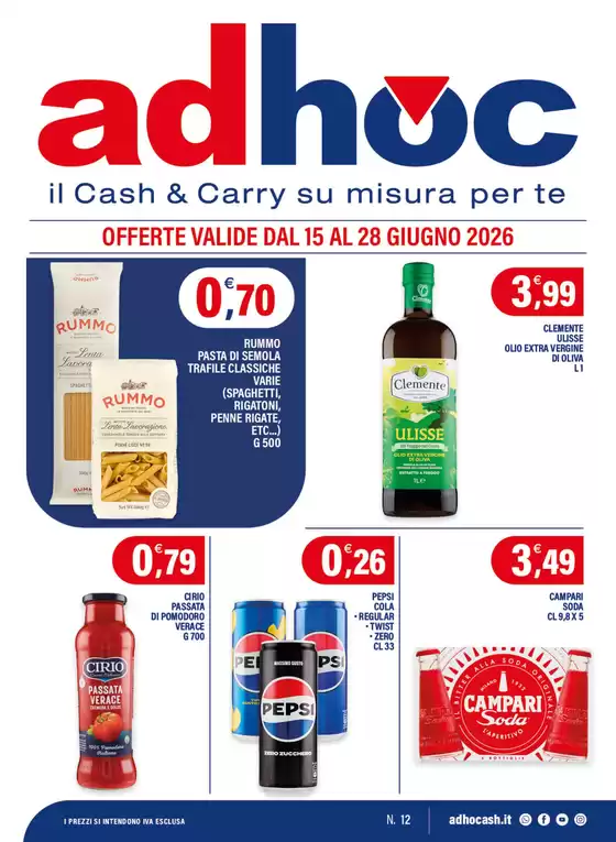 Volantino Adhoc | Offerte valide dal 15 al 28 giugno | 2026-06-15T00:00:00.000Z - 2026-06-28T00:00:00.000Z