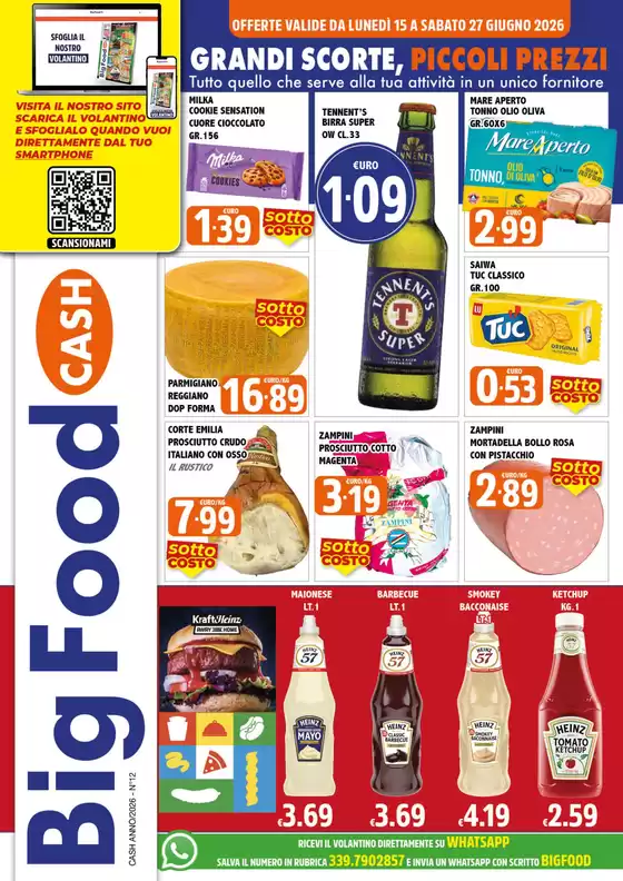 Volantino Big Food | GRANDI SCORTE, PICCOLI PREZZI | 2026-06-15T00:00:00.000Z - 2026-06-27T00:00:00.000Z
