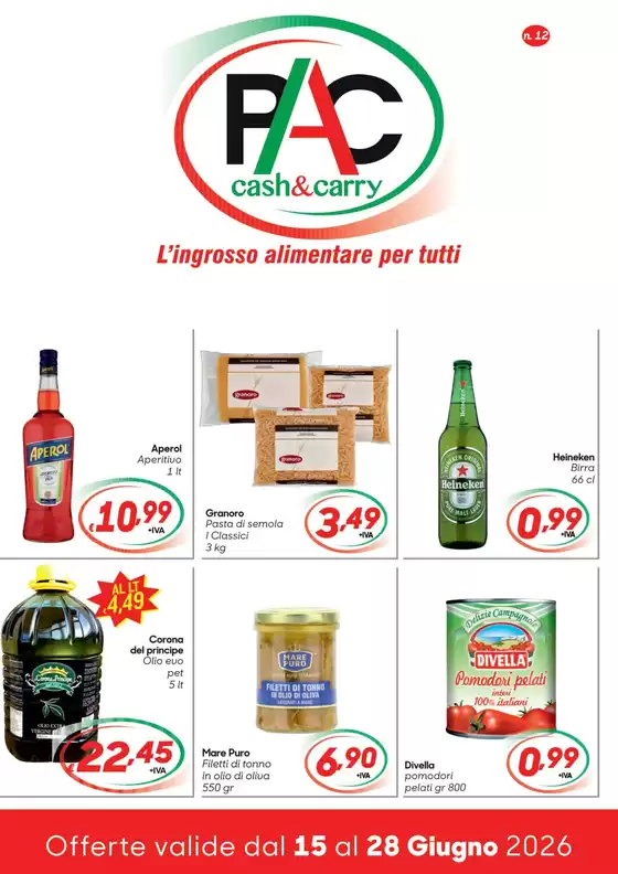 Volantino Pac Cash&Carry | L'ingrosso alimentare per tutti | 2026-06-15T00:00:00.000Z - 2026-06-28T00:00:00.000Z