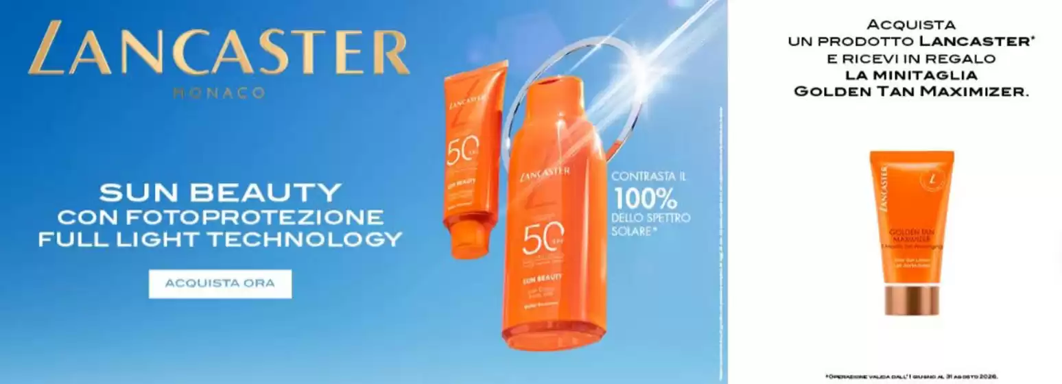 Volantino Sensation Profumerie | Sun beauty | 2026-06-15T00:00:00.000Z - 2026-08-31T00:00:00.000Z