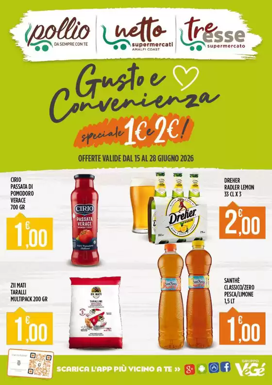 Volantino Netto Supermercati | Gusto e convenienza | 2026-06-15T00:00:00.000Z - 2026-06-28T00:00:00.000Z