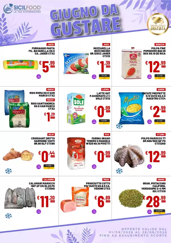 Volantino Sicil Food a Bracigliano | Giugno da gustare | 2026-06-01T00:00:00.000Z - 2026-06-28T00:00:00.000Z