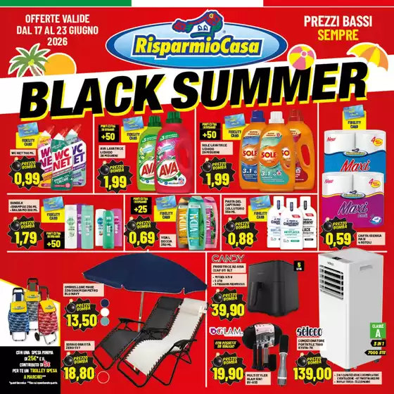 Volantino Risparmio Casa | Black summer | 2026-06-17T00:00:00.000Z - 2026-06-23T00:00:00.000Z