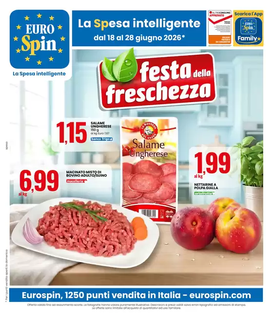 Volantino Eurospin a Casatenovo | FESTA DELLA FRESCHEZZA | 2026-06-18T00:00:00.000Z - 2026-06-28T00:00:00.000Z