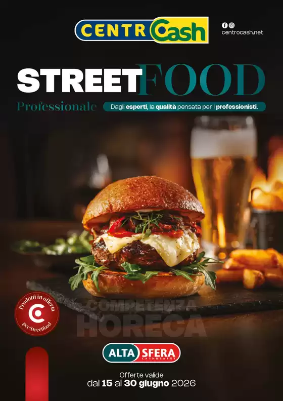 Volantino Centro Cash | Street food | 2026-06-15T00:00:00.000Z - 2026-06-30T00:00:00.000Z