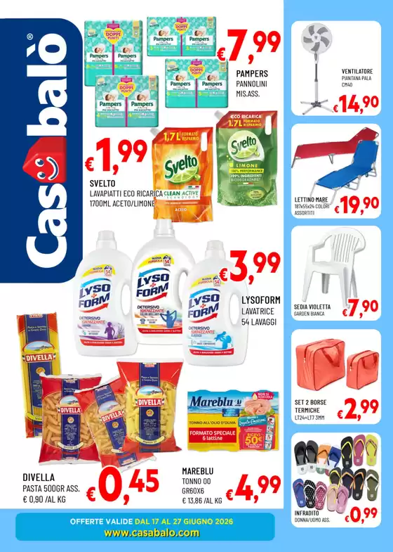 Volantino Casabalò | Offerte valide dal 17 al 27 giugno | 2026-06-17T00:00:00.000Z - 2026-06-27T00:00:00.000Z