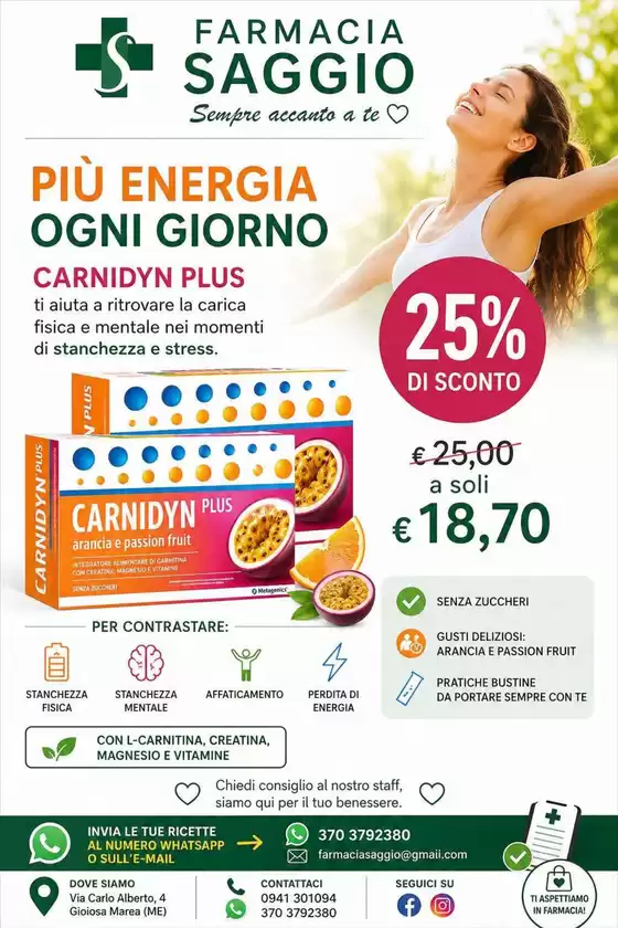 Volantino Farmacia Saggio | Piu energia ogni giorno | 2026-06-16T00:00:00.000Z - 2026-06-21T00:00:00.000Z