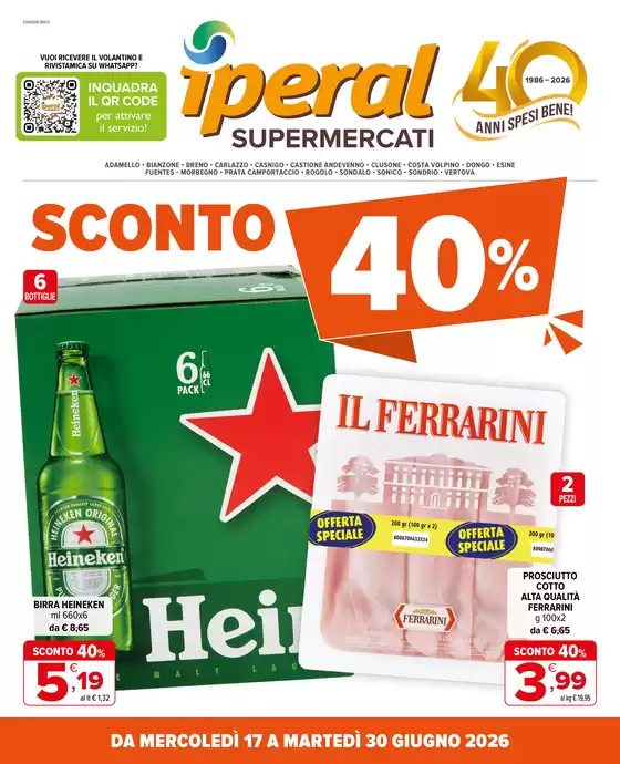 Volantino Iperal | Sconto 40% | 2026-06-17T00:00:00.000Z - 2026-06-30T00:00:00.000Z
