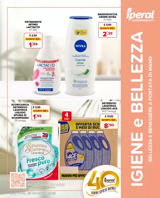 Volantino Iperal | Igiene e bellezza | 2026-06-17T00:00:00.000Z - 2026-06-30T00:00:00.000Z