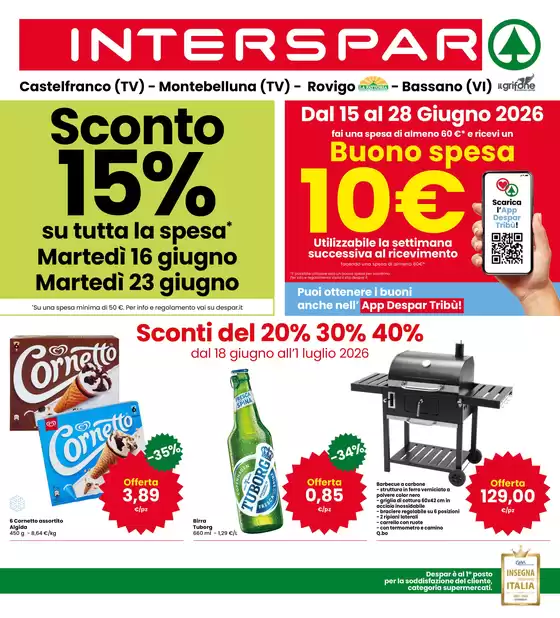 Volantino Interspar | Sconti del 20%30%40% | 2026-06-15T00:00:00.000Z - 2026-07-01T00:00:00.000Z