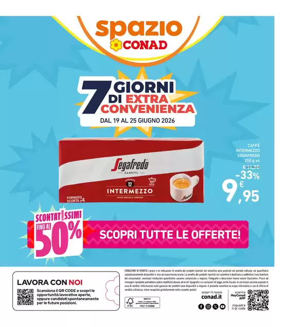 Volantino Spazio Conad a Mirano | Scontatissimi fino al 50% | 2026-06-19T00:00:00.000Z - 2026-06-25T00:00:00.000Z