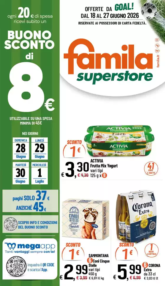 Volantino Famila | Offerte | 2026-06-18T00:00:00.000Z - 2026-06-27T00:00:00.000Z