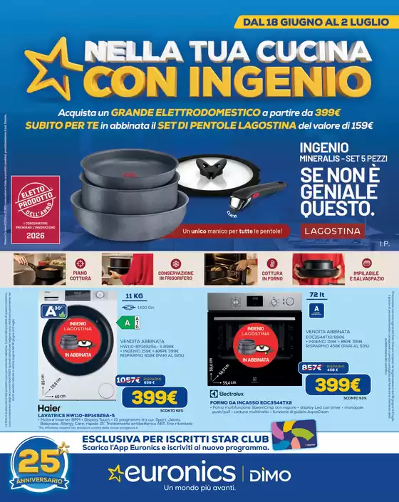 Volantino Euronics a Terlizzi | Nella tua cucina con Ingenio | 2026-06-18T00:00:00.000Z - 2026-07-02T00:00:00.000Z