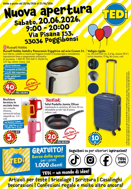 Volantino Tedi a Vimodrone | Nuova apertura | 2026-06-16T00:00:00.000Z - 2026-06-22T00:00:00.000Z