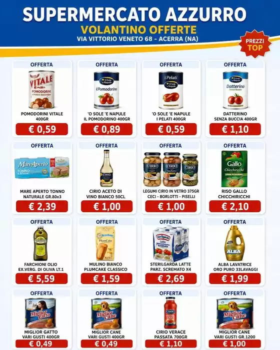 Volantino Supermercato Azzurro | Offerte Supermercato Azzurro | 2026-06-17T00:00:00.000Z - 2026-06-21T00:00:00.000Z