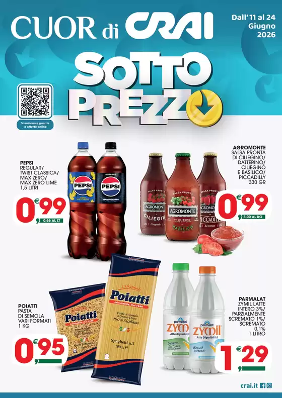 Volantino Crai | Sotto prezzo | 2026-06-11T00:00:00.000Z - 2026-06-24T00:00:00.000Z