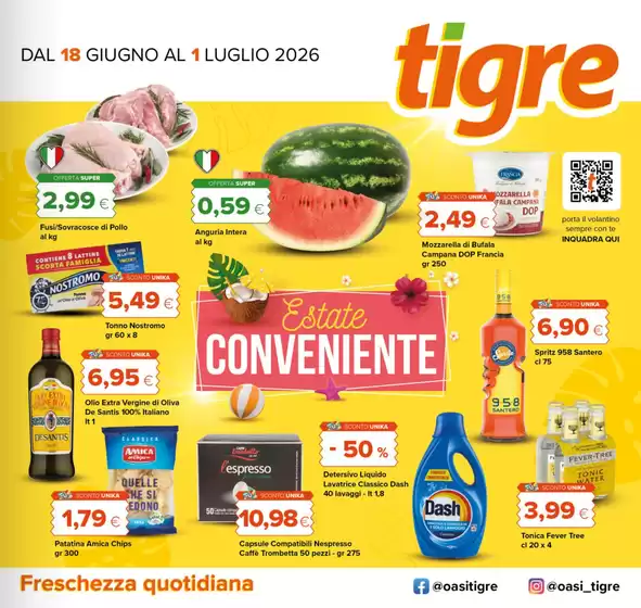 Volantino Tigre | Estate conveniente | 2026-06-18T00:00:00.000Z - 2026-07-01T00:00:00.000Z