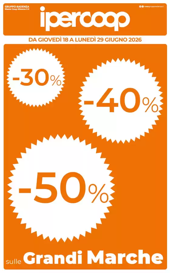 Volantino Ipercoop a Furnari | Grandi marche | 2026-06-18T00:00:00.000Z - 2026-06-29T00:00:00.000Z
