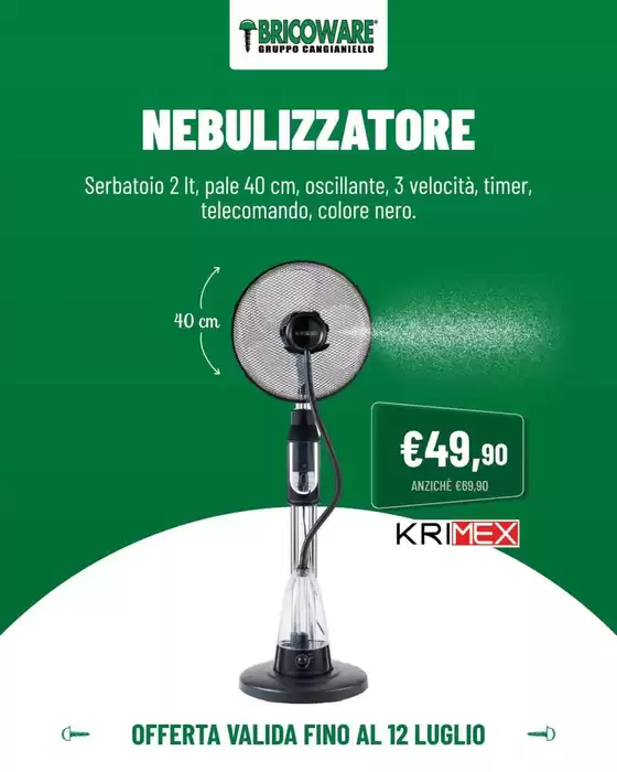 Volantino Bricoware | Nebulizzatore | 2026-06-17T00:00:00.000Z - 2026-07-12T00:00:00.000Z