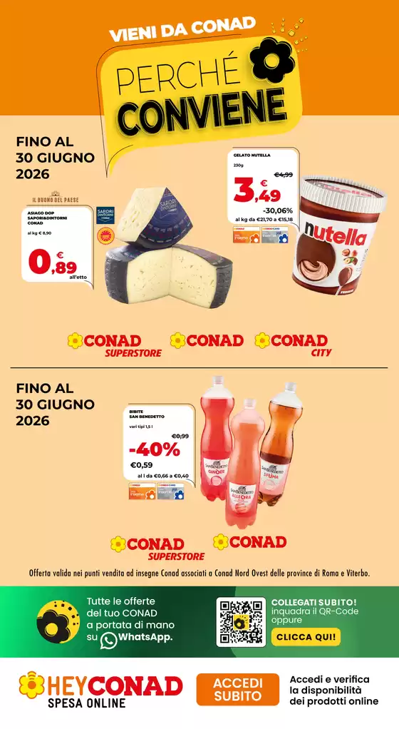 Volantino Conad | PERCHÉ CONVIENE | 2026-06-17T00:00:00.000Z - 2026-06-30T00:00:00.000Z