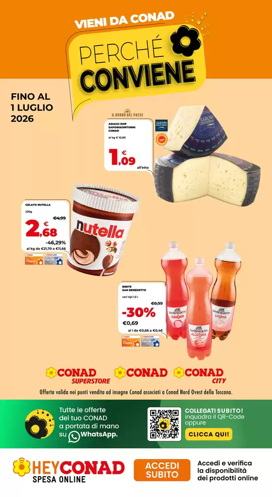 Volantino Conad City | PERCHÉ CONVIENE | 2026-06-17T00:00:00.000Z - 2026-07-01T00:00:00.000Z