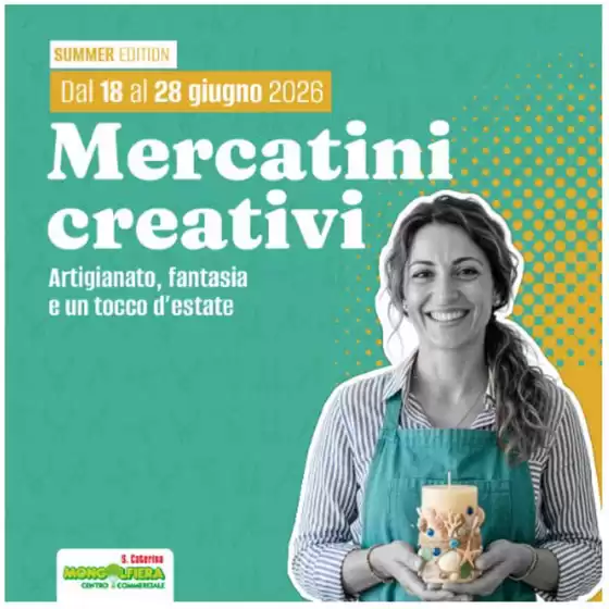 Volantino Mongolfiera Santa Caterina | Mercatini creativi | 2026-06-18T00:00:00.000Z - 2026-06-28T00:00:00.000Z