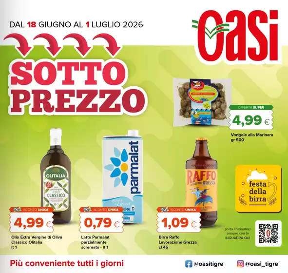 Volantino Oasi | Sotto prezzo | 2026-06-18T00:00:00.000Z - 2026-07-01T00:00:00.000Z