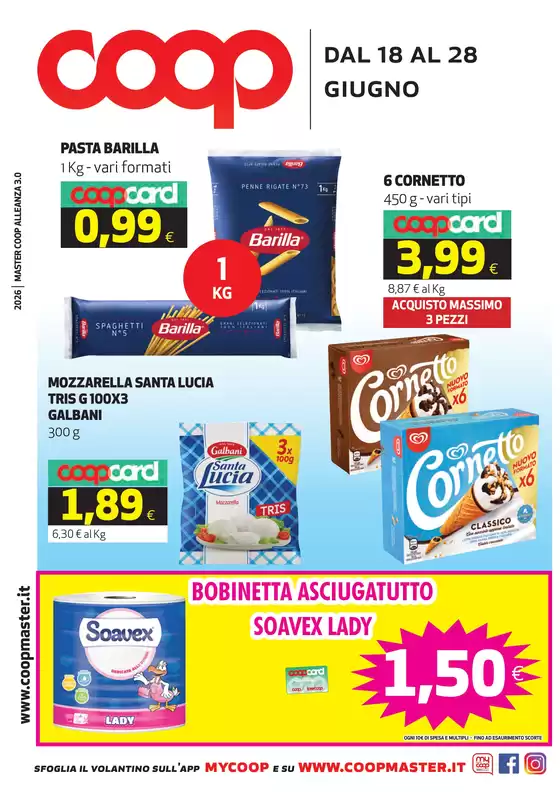 Volantino Coop a Rogliano | dal 18 AL 28 GIUGNO | 2026-06-18T00:00:00.000Z - 2026-06-28T00:00:00.000Z