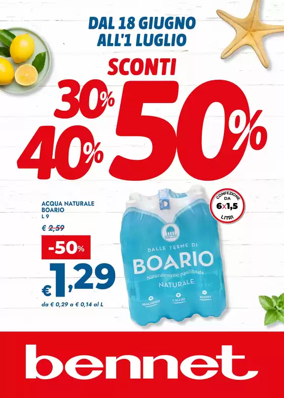 Volantino Bennet a Senago | Sconti 30 40 50% | 2026-06-18T00:00:00.000Z - 2026-07-01T00:00:00.000Z
