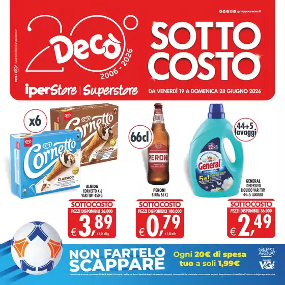 Volantino Decò | Sottocosto | 2026-06-19T00:00:00.000Z - 2026-06-28T00:00:00.000Z