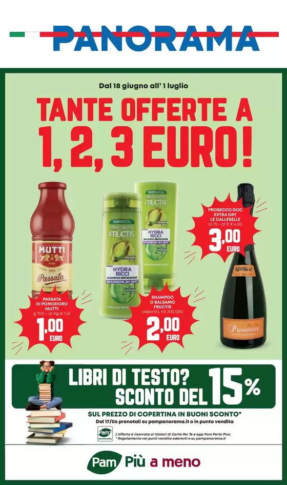 Volantino Panorama | 1,2,3 euro! | 2026-06-18T00:00:00.000Z - 2026-07-01T00:00:00.000Z