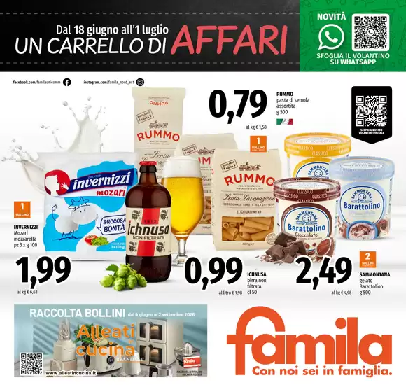 Volantino Famila | Un carrello di affari | 2026-06-18T00:00:00.000Z - 2026-07-01T00:00:00.000Z