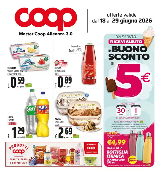 Volantino Coop | Offerte valide dal 18 al 29 giugno 2026 | 2026-06-18T00:00:00.000Z - 2026-06-29T00:00:00.000Z