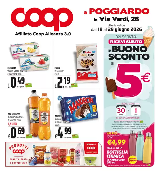 Volantino Coop | Offerte valide dal 18 giugno al 29 giugno 2026 | 2026-06-18T00:00:00.000Z - 2026-06-29T00:00:00.000Z