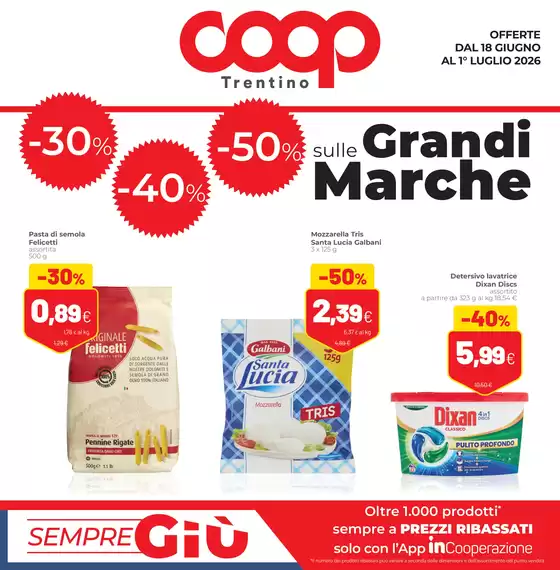Volantino Coop a Salò | Grandi marche | 2026-06-18T00:00:00.000Z - 2026-07-01T00:00:00.000Z